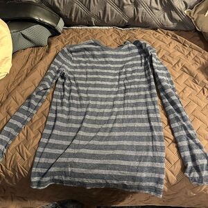 Prince & Fox Blue Striped Long Sleeve Tee